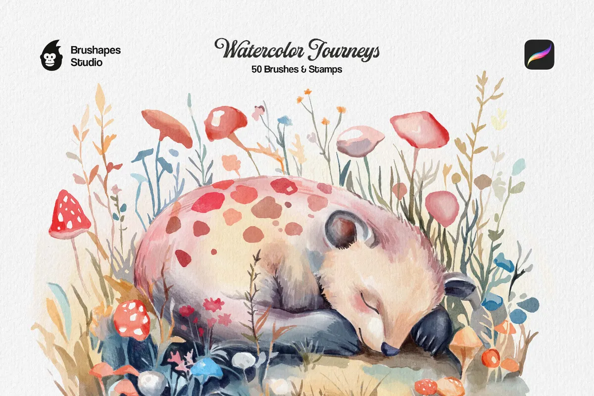 Watercolor Journey Procreate Brushes