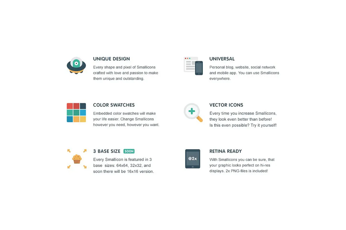 Smallicons: Vector Icons Set