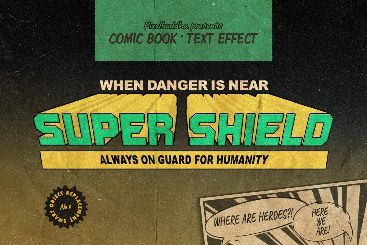 Vintage Comics Text Effects