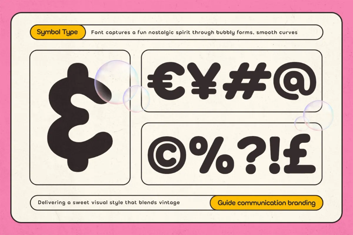 GC Bumble – Rounded Bubble Font