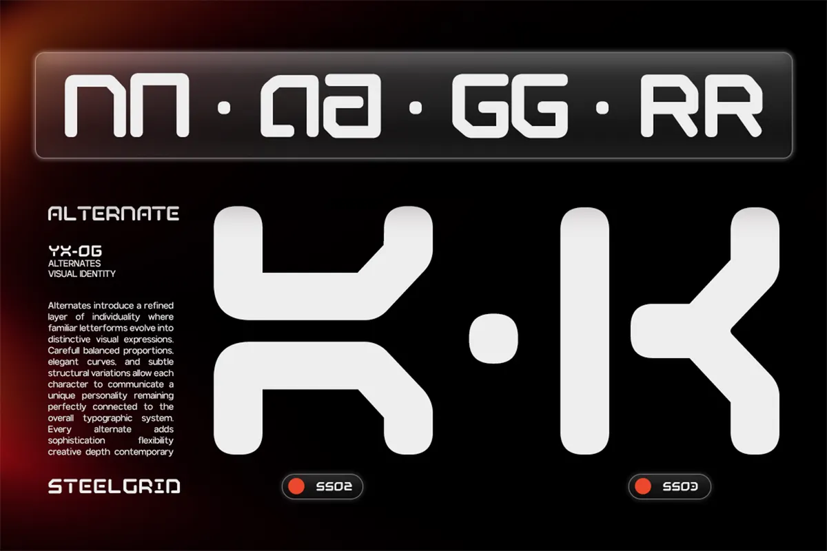 GC Adge - Futuristic Variable Tech Sans Font