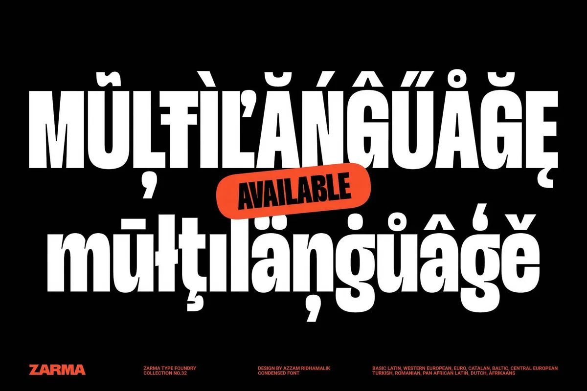 Monigue — Condensed Sans Serif Font