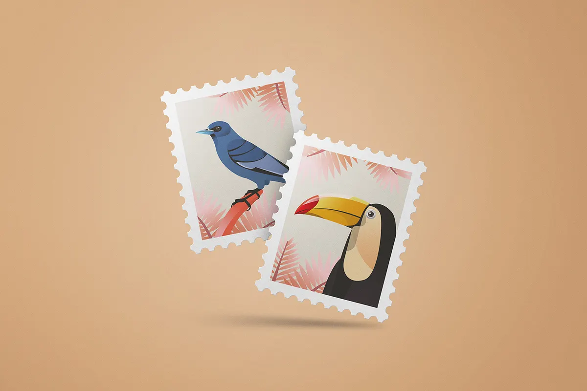 Postage Stamp Mockups