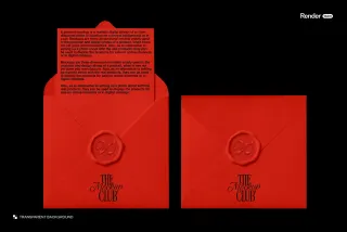Wax Seal Envelope Mockup