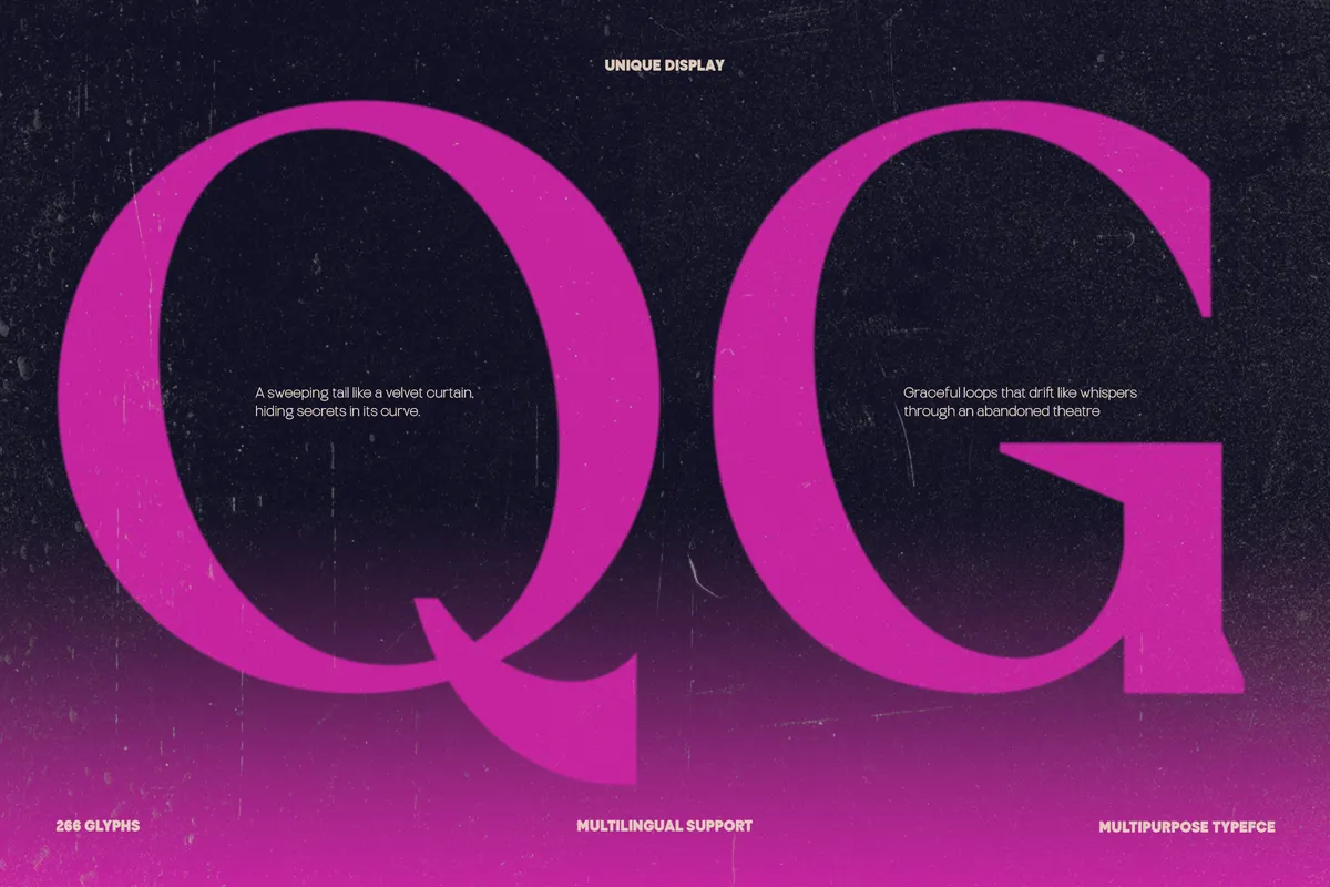 TRT Montero - Gothic Display Serif Font