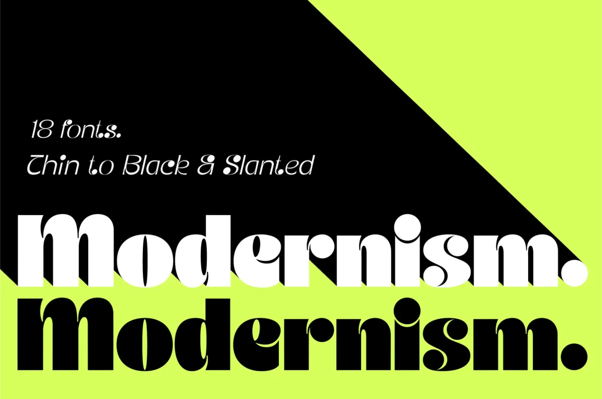 JT Modernism - Modern Funky Font