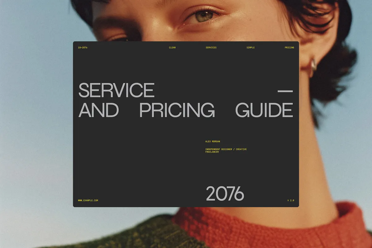 Service & Pricing Guide Template - Portuu