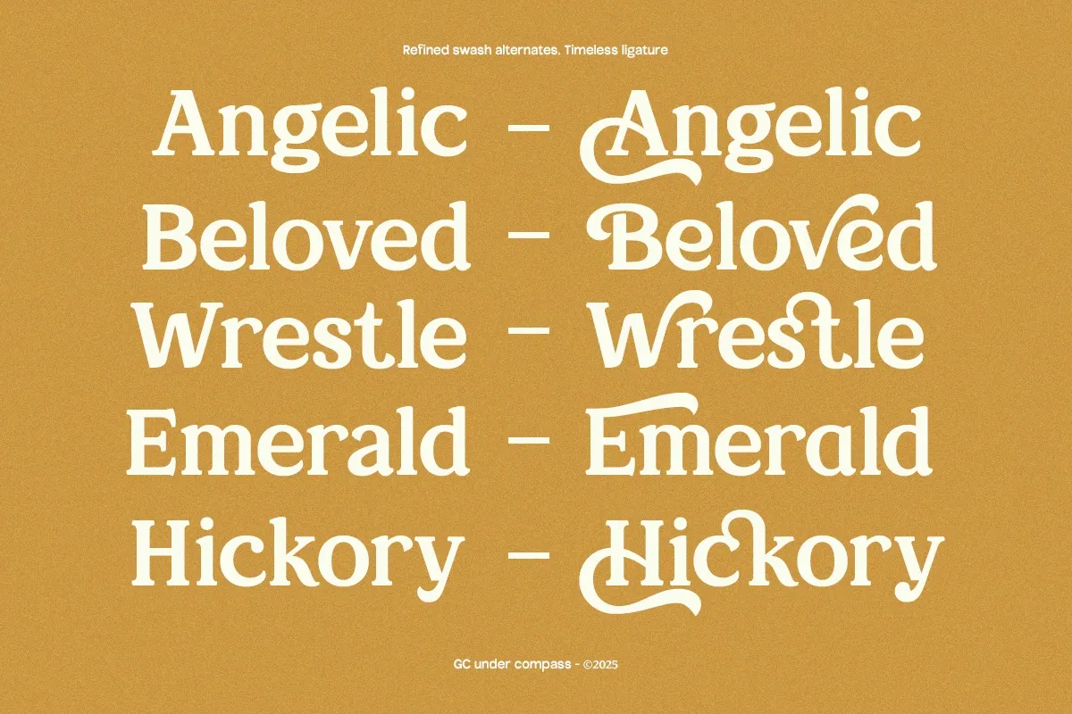 GC Under Compas – Timeless Serif