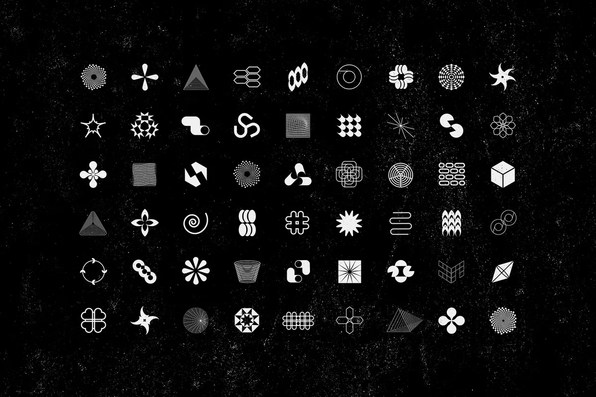 324 Abstract Shapes Set