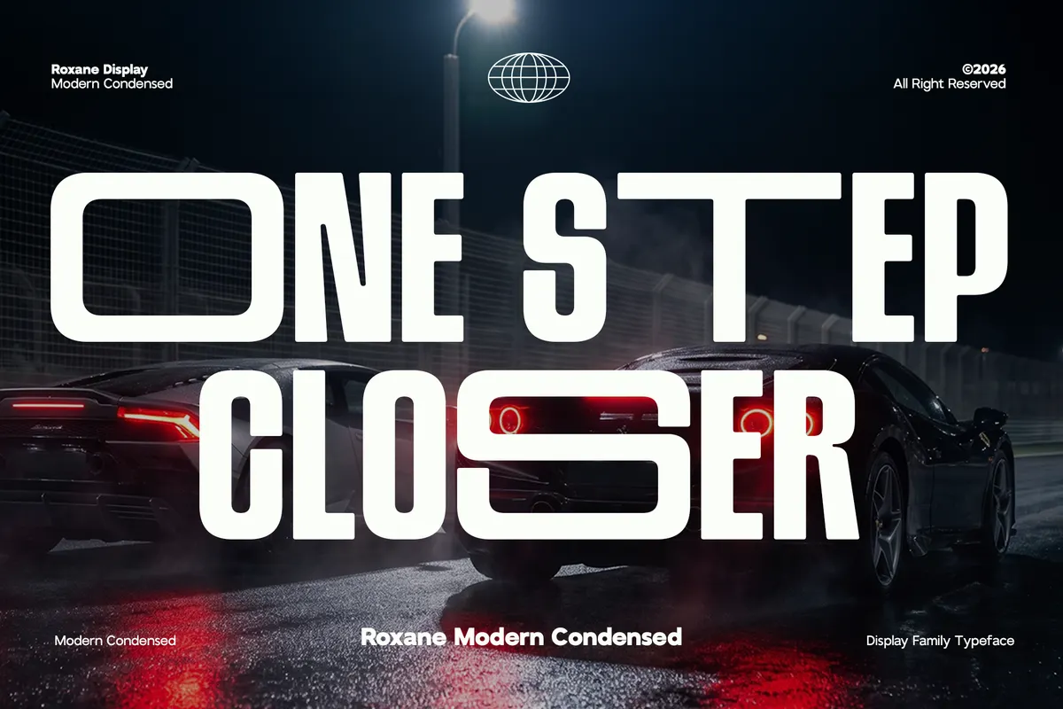 GC Roxane - Tall Condensed Display Font