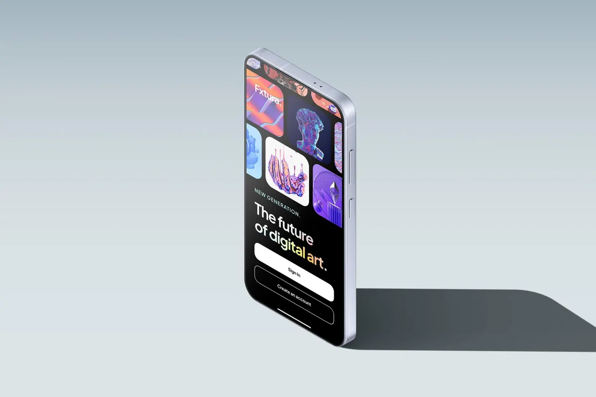 Isometric Samsung Galaxy S25 Mockup