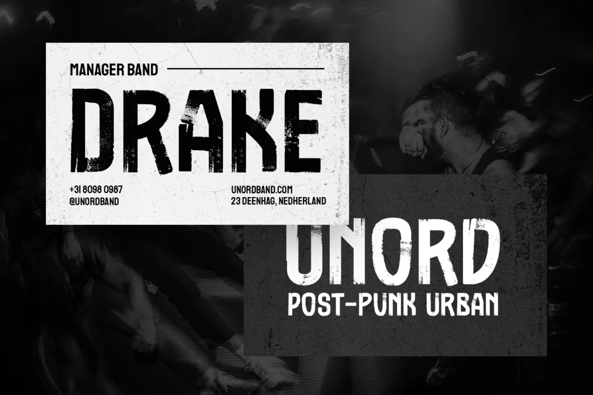 Urban Nomad - Distressed Display Font