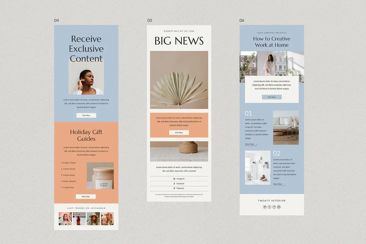 Twelve Newsletter Templates