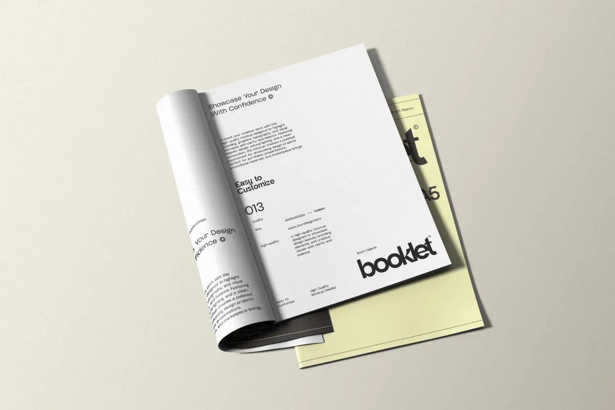 A5 Booklet Mockup