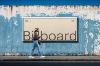 Mural Outdoor Billboard Mockup