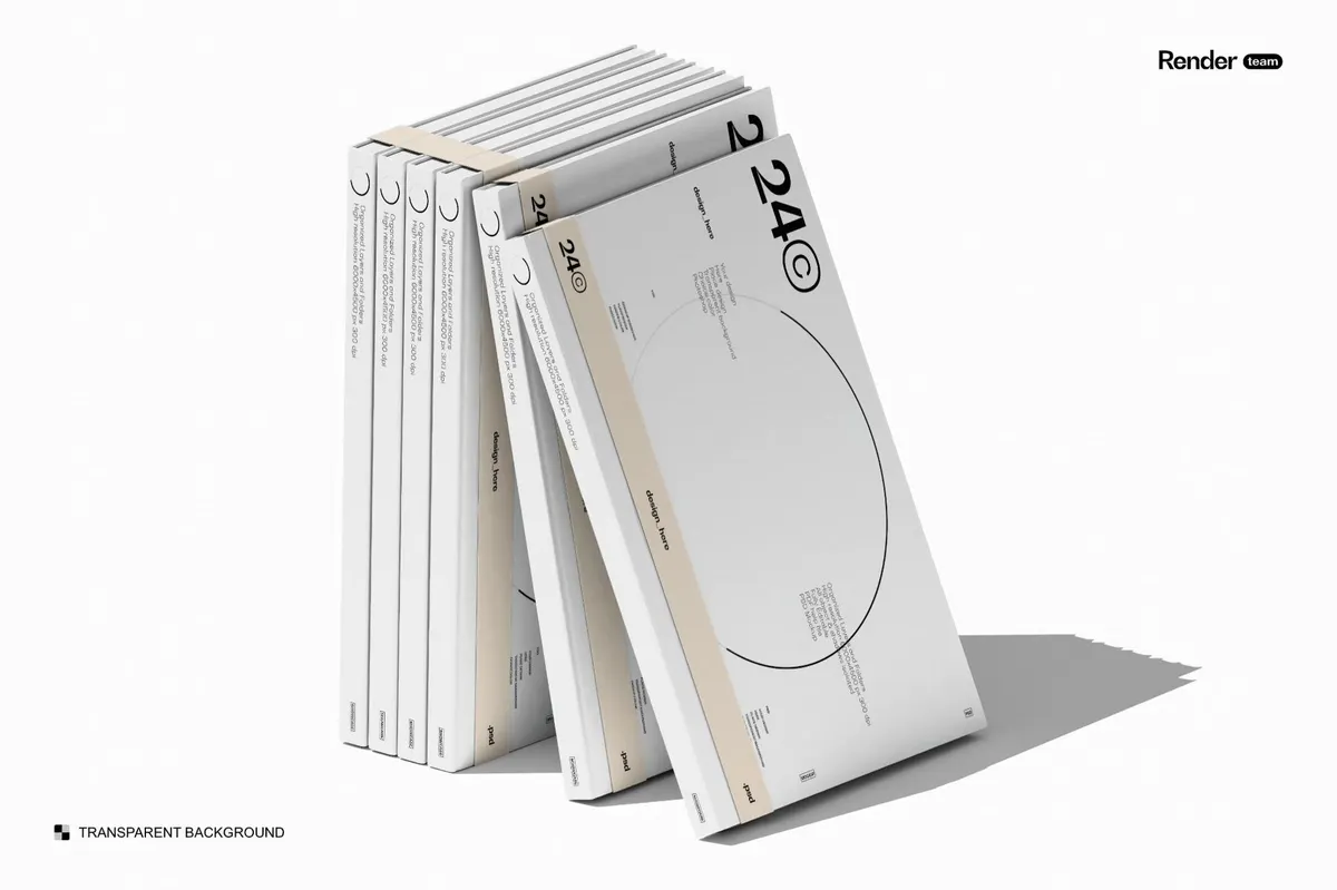 Hardcover Book Mockups Collection
