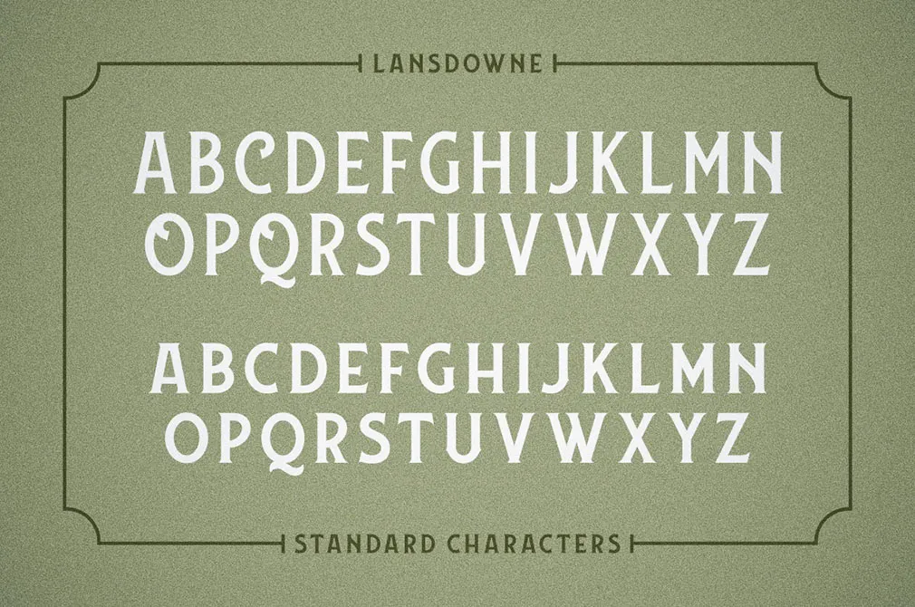 Lansdowne Decorative Font