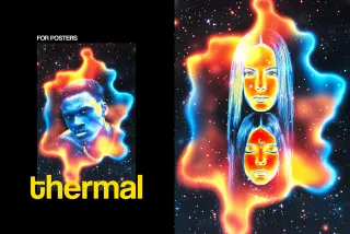 Thermal Mask Poster Effect