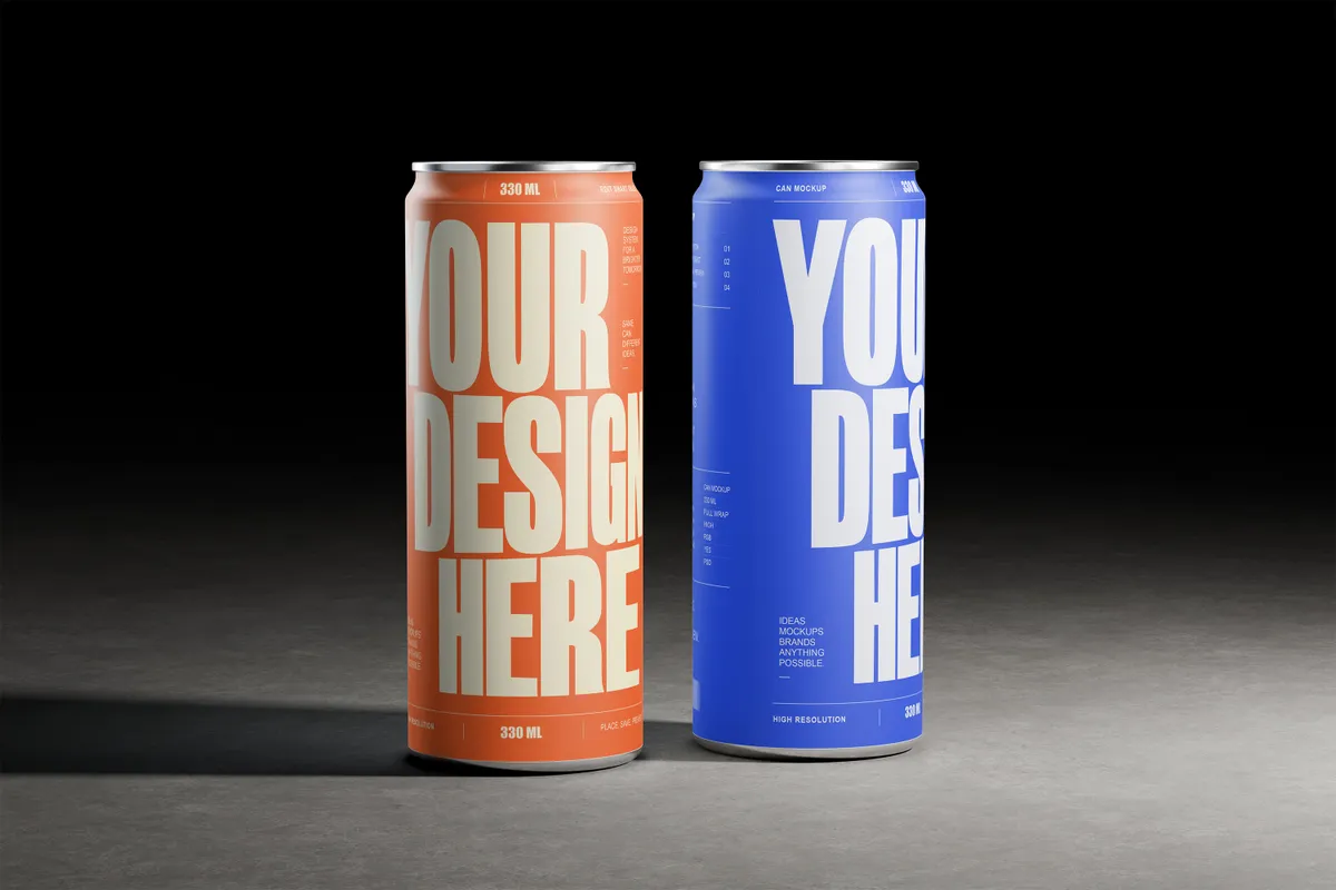 Concrete Studio 330ml Can Mockup