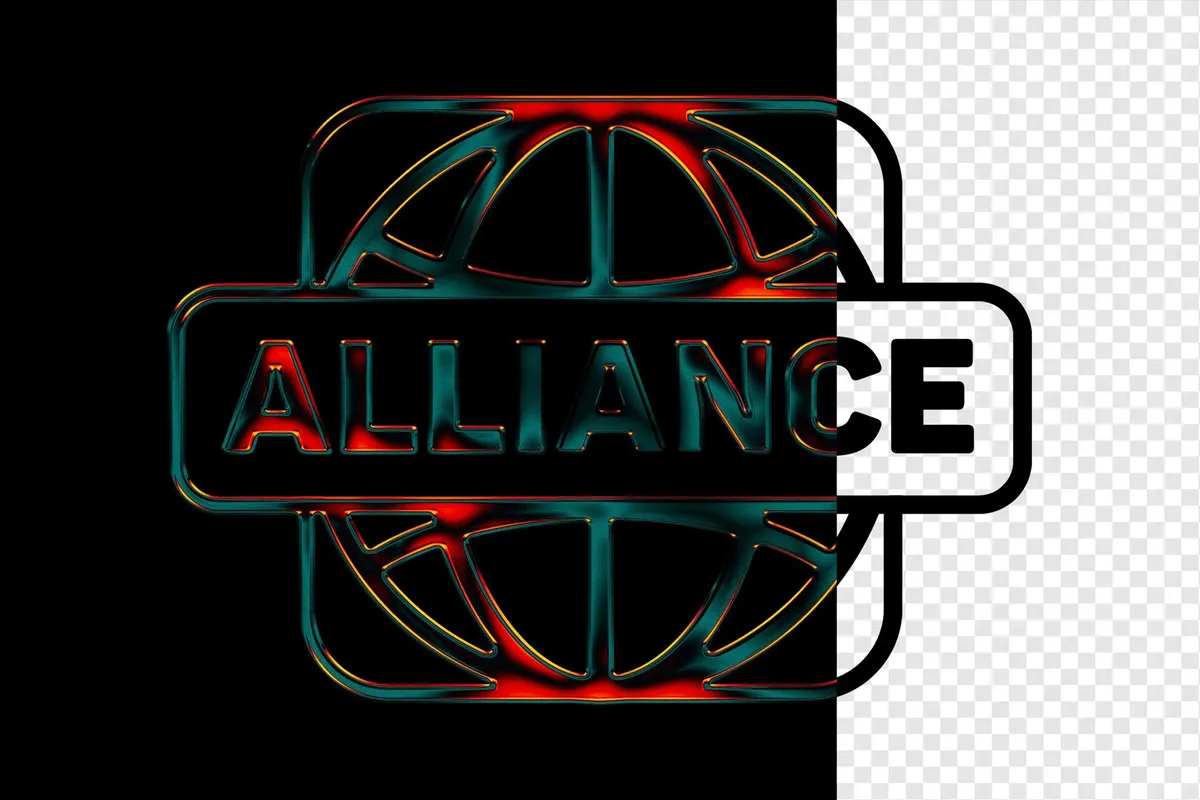Chromatic Metal Text & Logo Effect