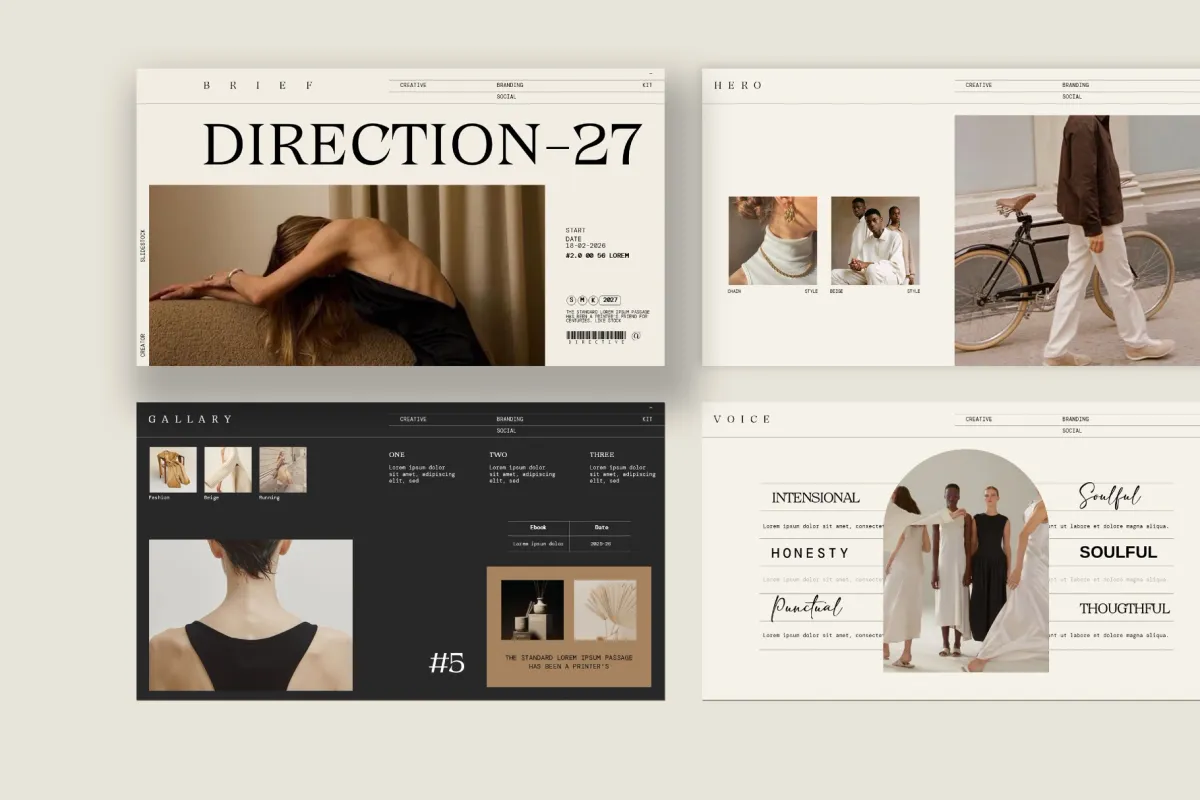 Creative Direction Kit Presentation Template