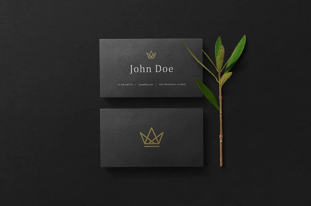 Black Branding Mockup Scenes