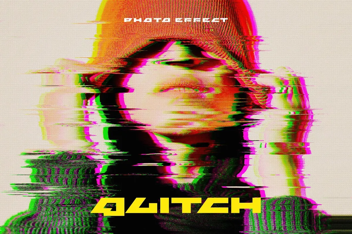 Distort Glitch Photo Effect