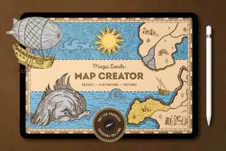 Vintage Map: Procreate Brushes