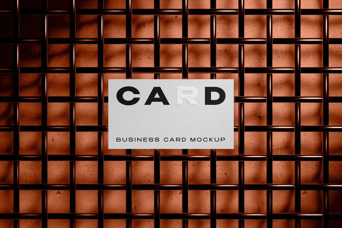 Industrial Business Card Mockup