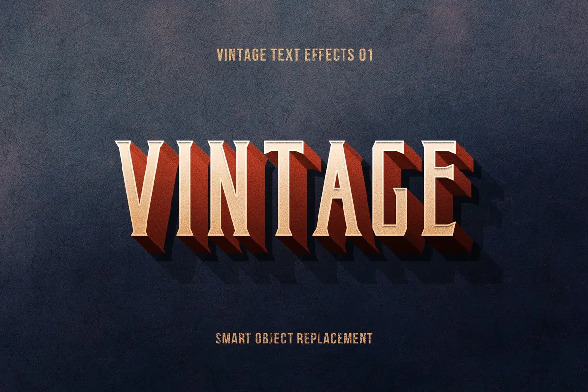 Retrica: Vintage Text Effects Pack