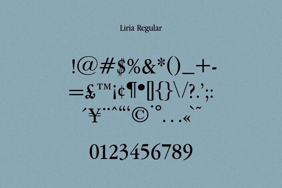 Liria Serif Typeface