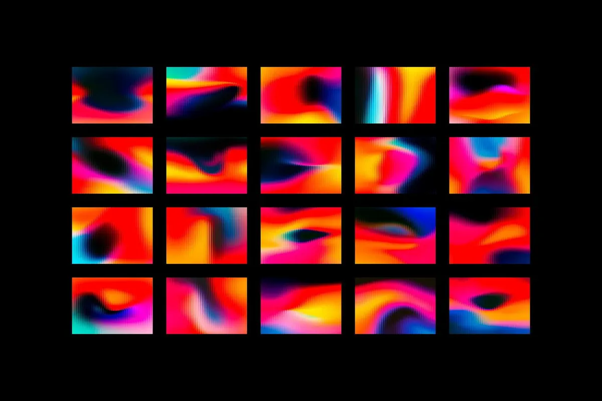 Ribbed Glass Backgrounds Collection