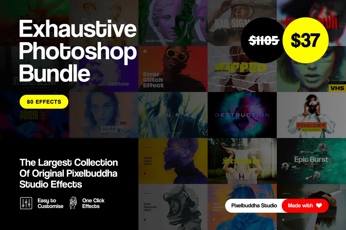 Exhaustive Photoshop Effects Bundle