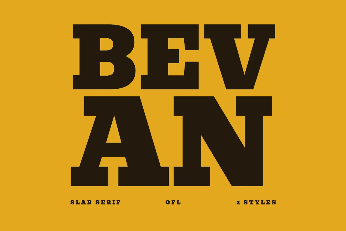 Bevan - Free Wild West Font
