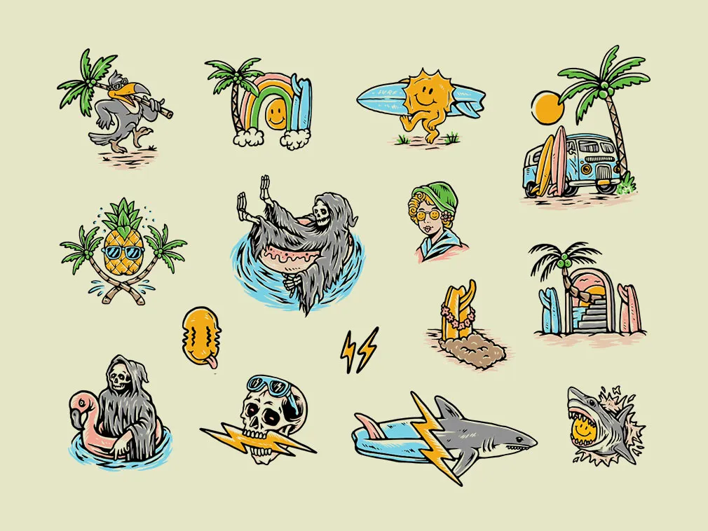 Summer Punch Illustrations