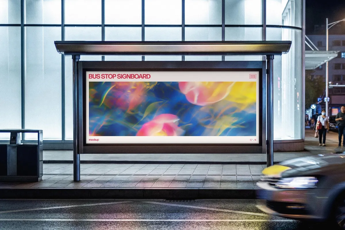 Bus Stop Screen Mockup