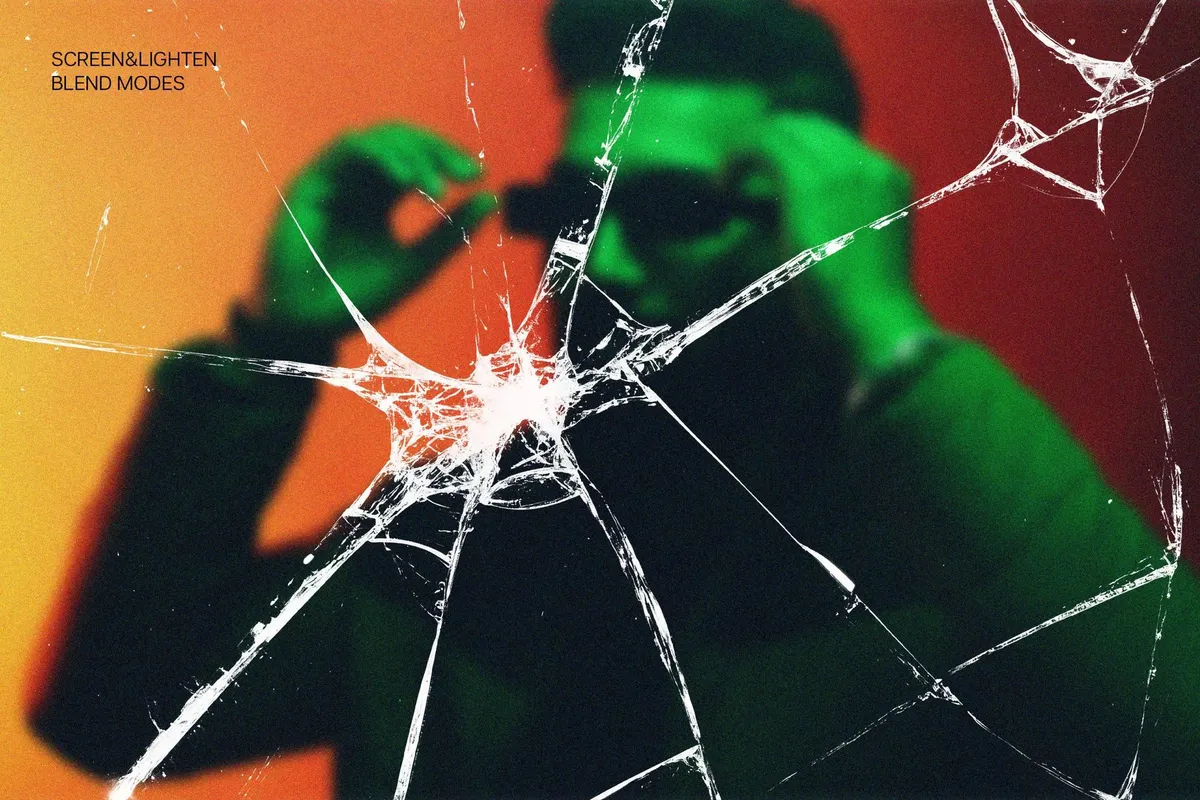 Broken Glass Overlay Textures