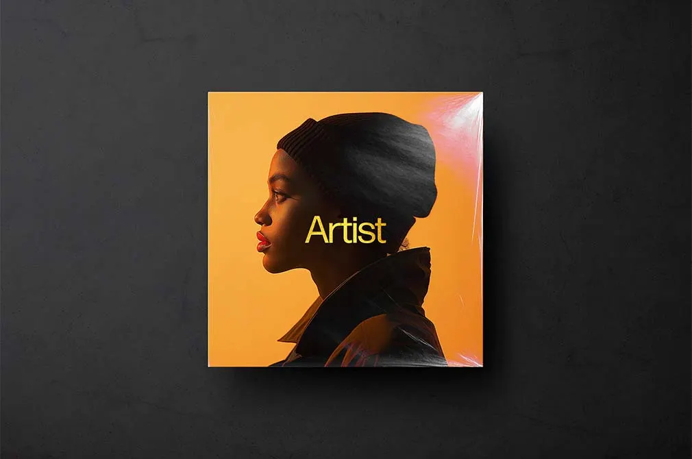 Vinyl Record Cover Mockup