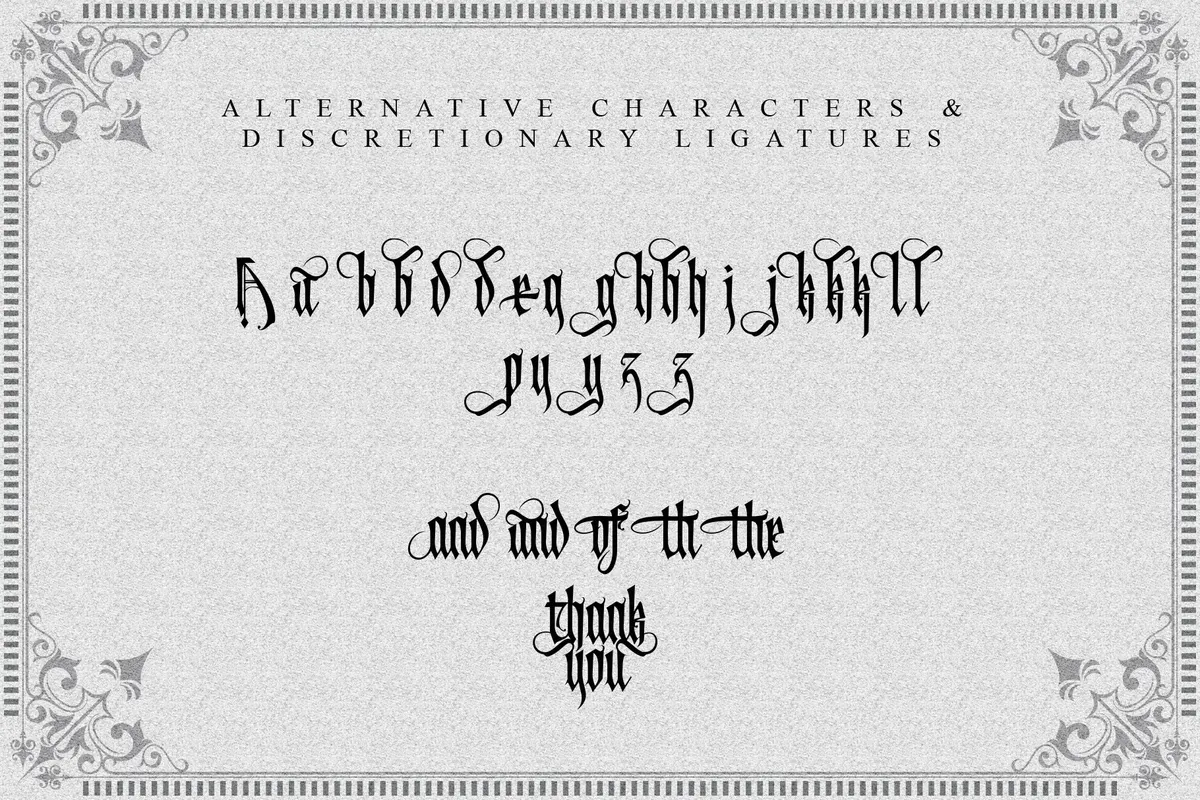 Avertastevia - Victorian Blackletter Font