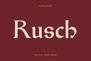 Rusch - Gothic Fantasy Typeface
