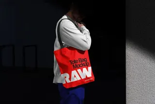 RAW Tote Bag Mockup