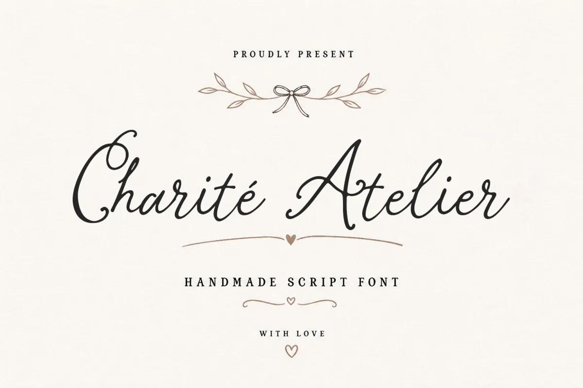 Charite Atelier - Elegant Handmade Script Font