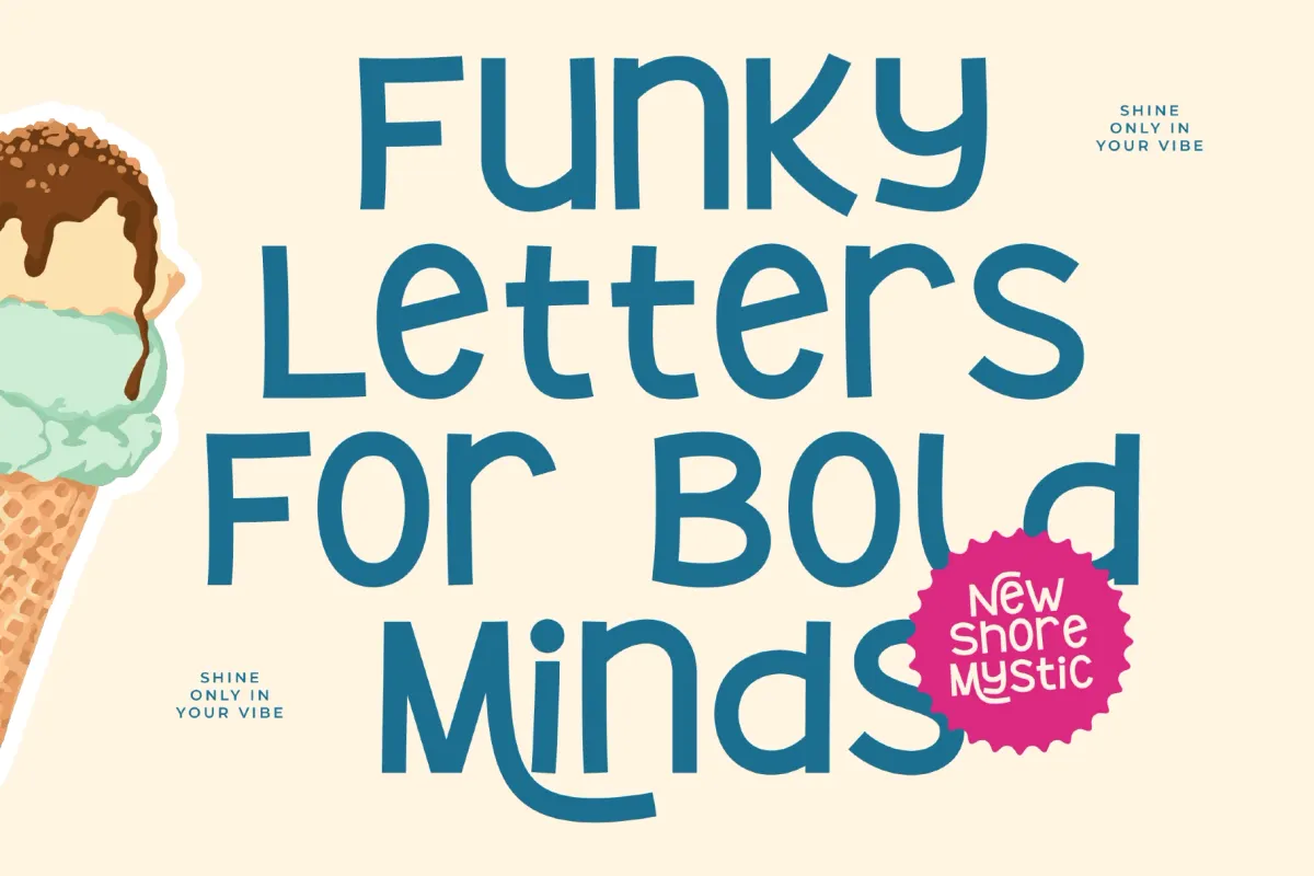 Shore Mystic - Playful Display Font