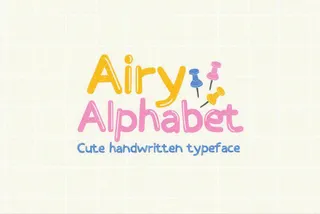 Airy Alphabet - Cute Quirky Font