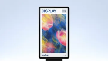 Vertical Digital Screen Mockup