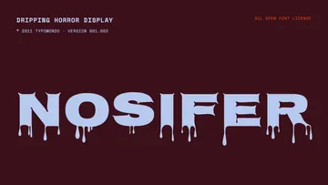 Nosifer - Free Dripping Horror Font