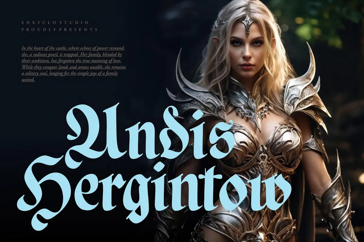 NCL Basefigh —  Rounded Blackletter Font