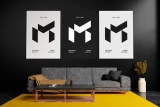 Living Room Poster Mockup