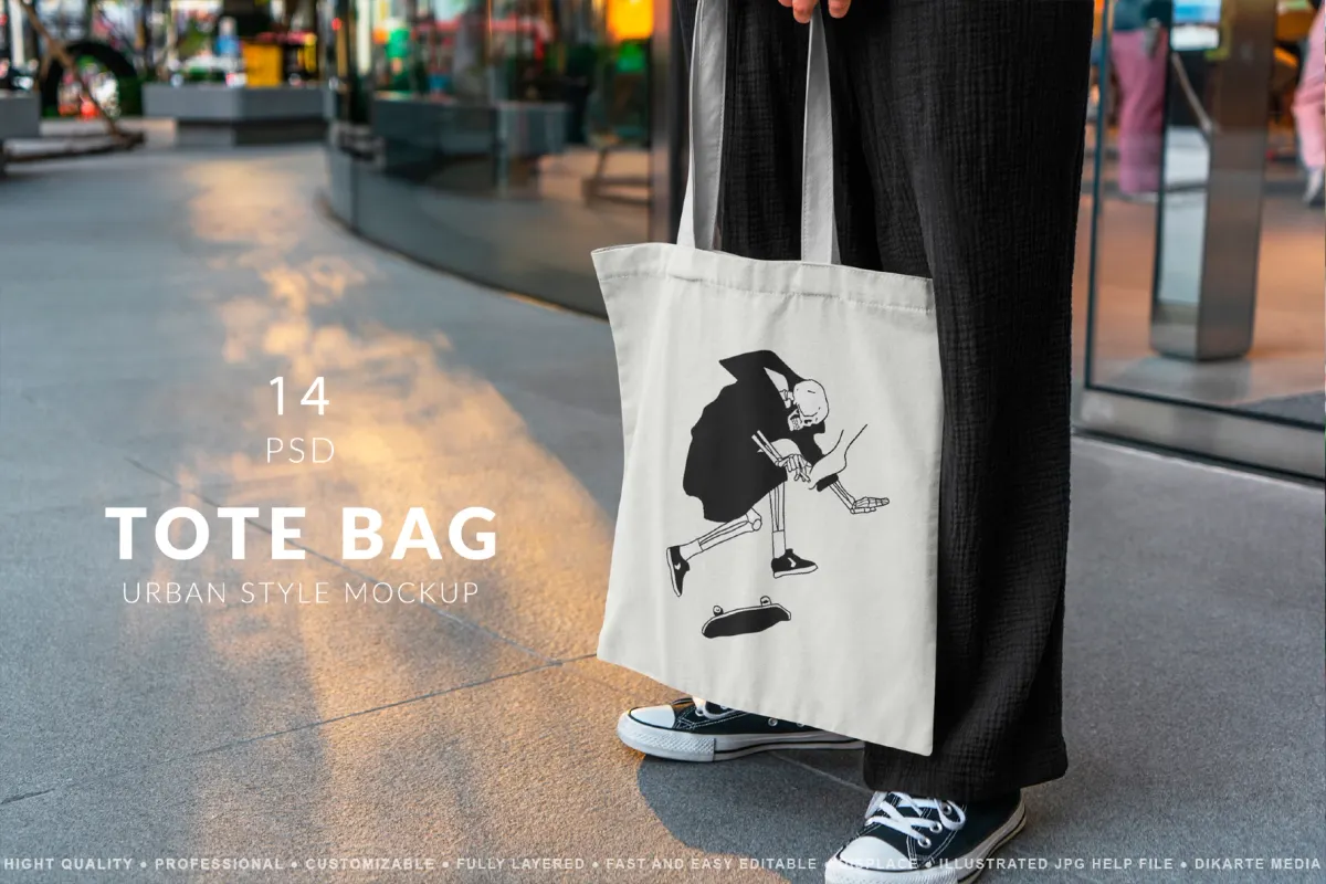 Urban Tote Bag Mockup Bundle