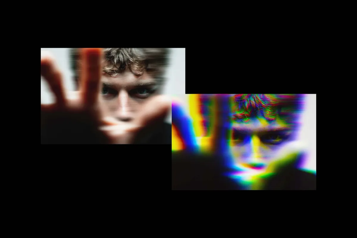 Noise Glitch Photo Effect